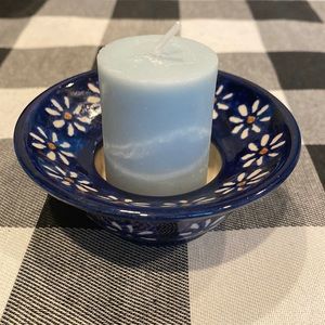 Polish pottery votive holder